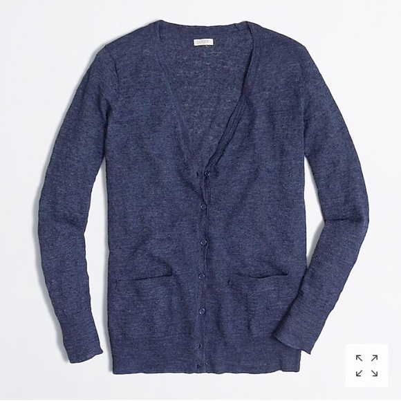 J. Crew Factory Summerweight Airspun Cardigan - Picture 1 of 3